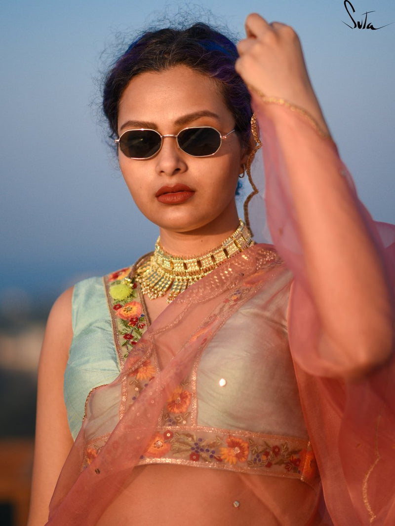 Aasmani Bagicha ( Blouse ) - suta.in