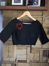 Black or Red heart (Blouse) - suta.in