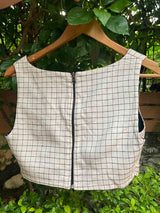 Black White Checkered Alat Palat (Blouse)