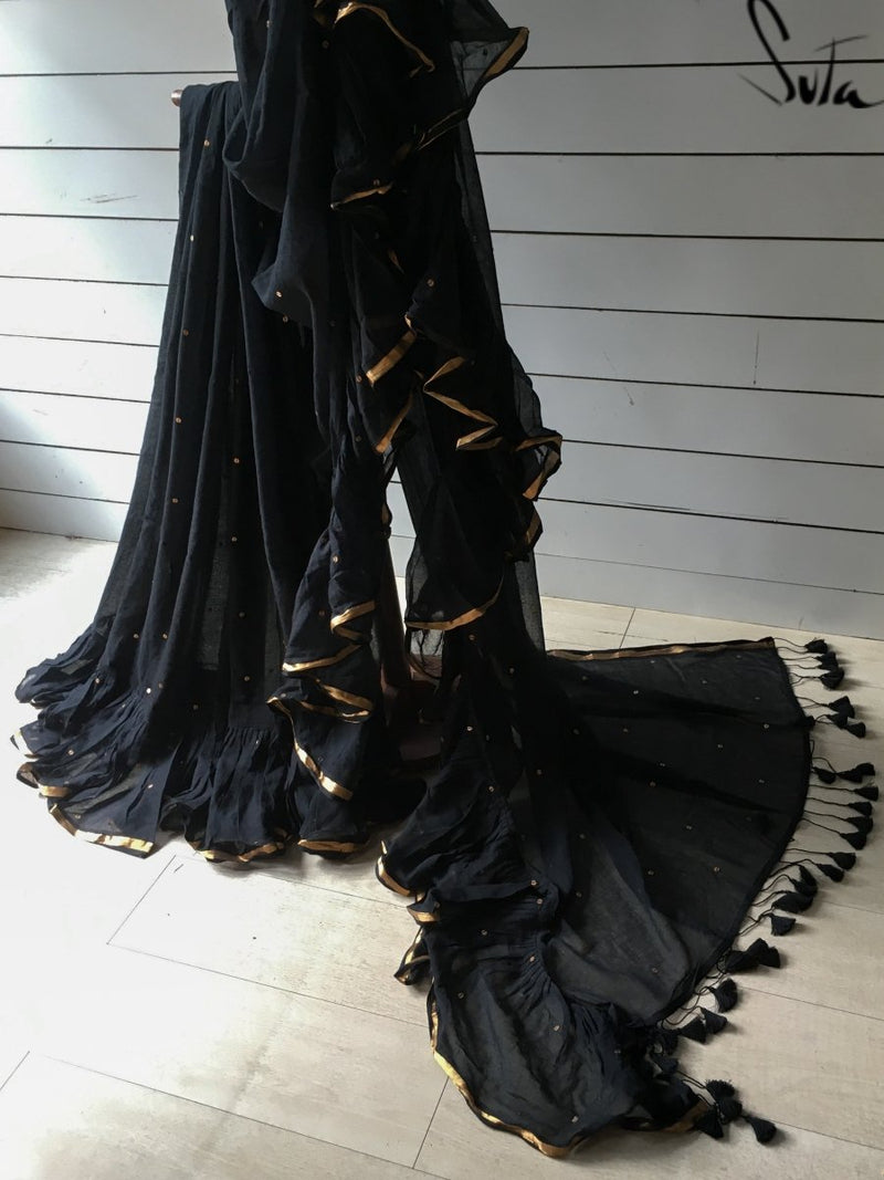 Gilted Black Swirls - suta.in