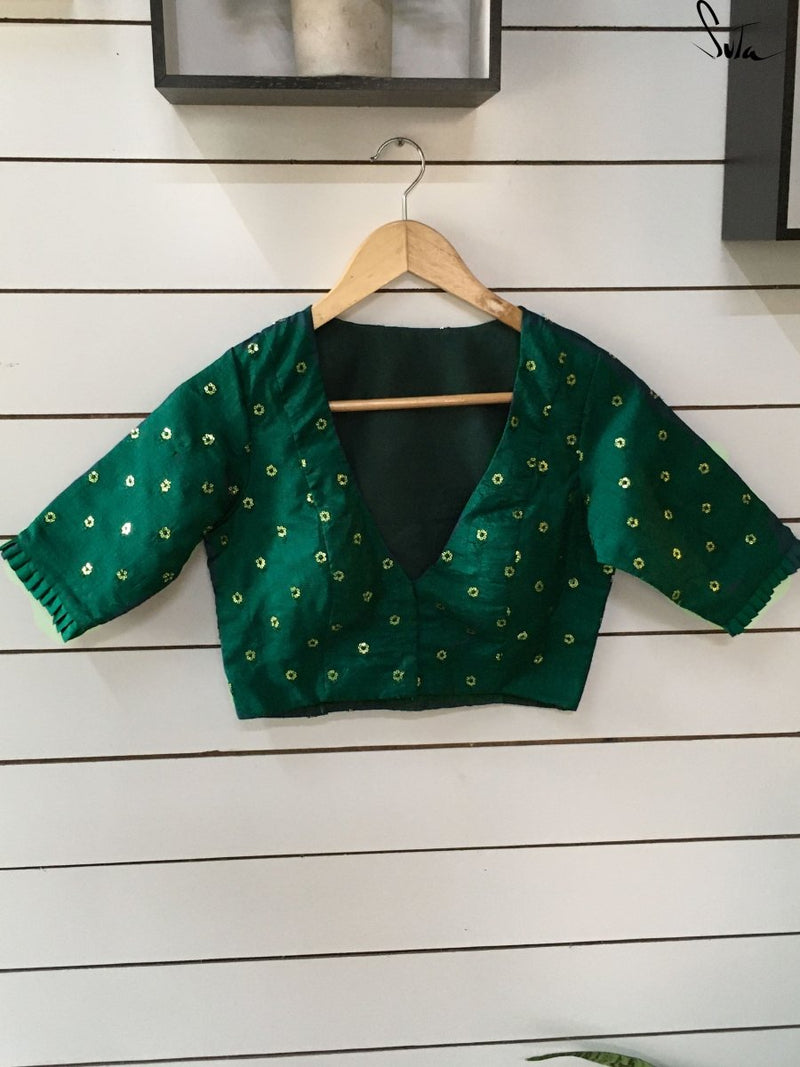 Green stars (Blouse) - suta.in