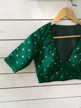 Green stars (Blouse) - suta.in