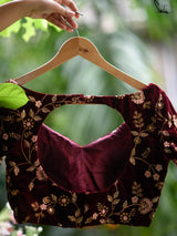 Maroon Goyna (Blouse) - suta.in