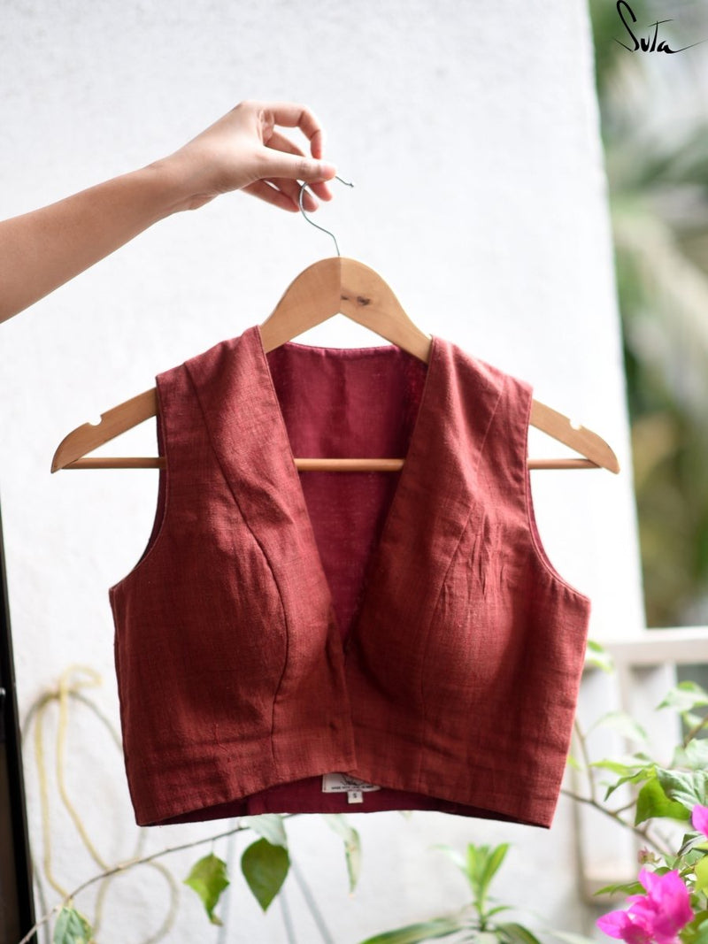 Maroon Life (Blouse) - suta.in