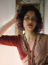 Maroon Shona (Blouse) - suta.in