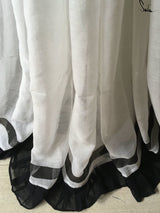 Pleats or ruffles on white - suta.in