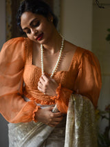 Pumpkin  flounce (Blouse)