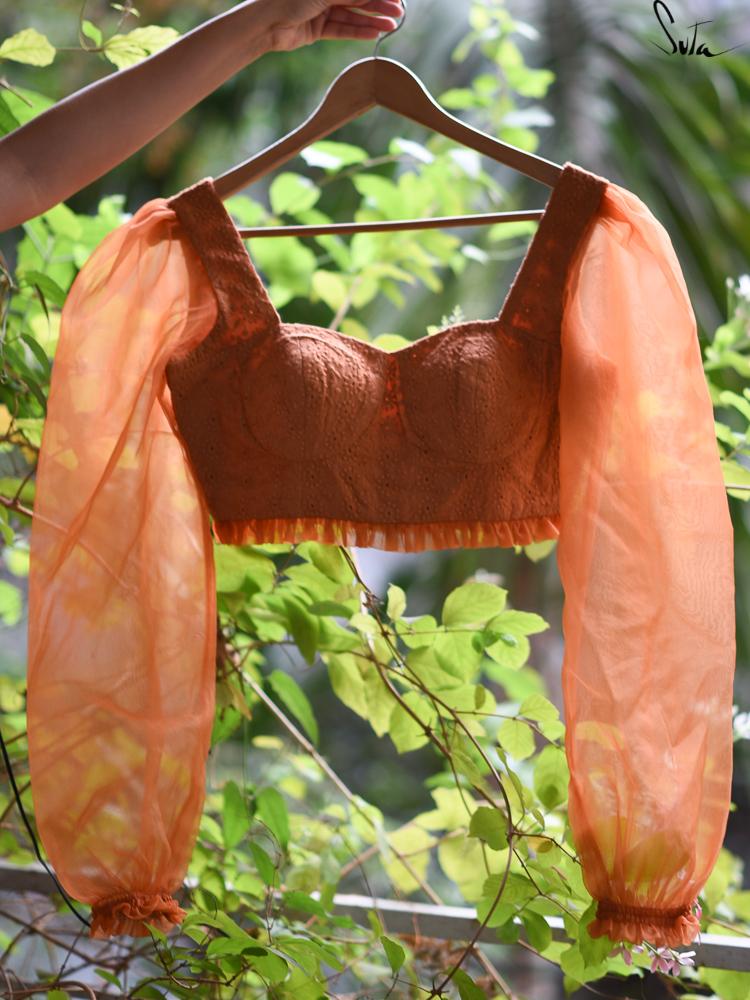 Pumpkin  flounce (Blouse)