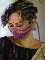 Purple Palms Organza (Mask)