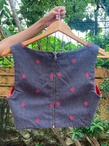 Red and Black Alat Palat (Blouse)