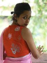 Saffron chakra (Blouse) - suta.in