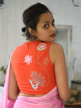 Saffron chakra (Blouse) - suta.in