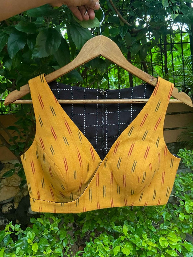 Yellow and Black Alat Palat (Blouse)