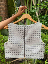 Yellow and Grey Alat Palat (Blouse)