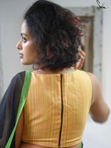 Yellow and Grey Alat Palat (Blouse)